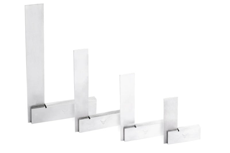 PEC TOOLS Machinist Square Set, 2", 3", 4" and 6" Squares in Case L-Type Testing Measuring Tool - Image 3